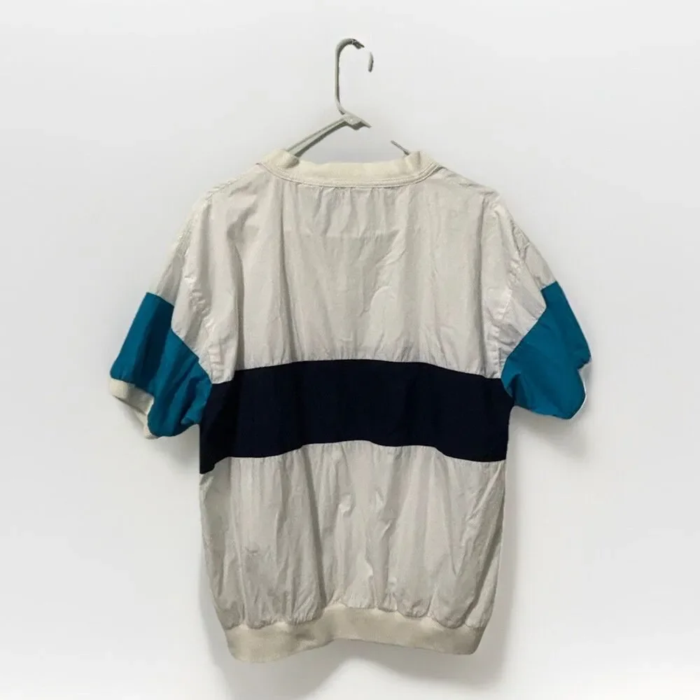 Vintage 80s Christian Dior Monsieur Polo Shirt Men’s L Chevron V Banded Waist - Picture 4 of 5